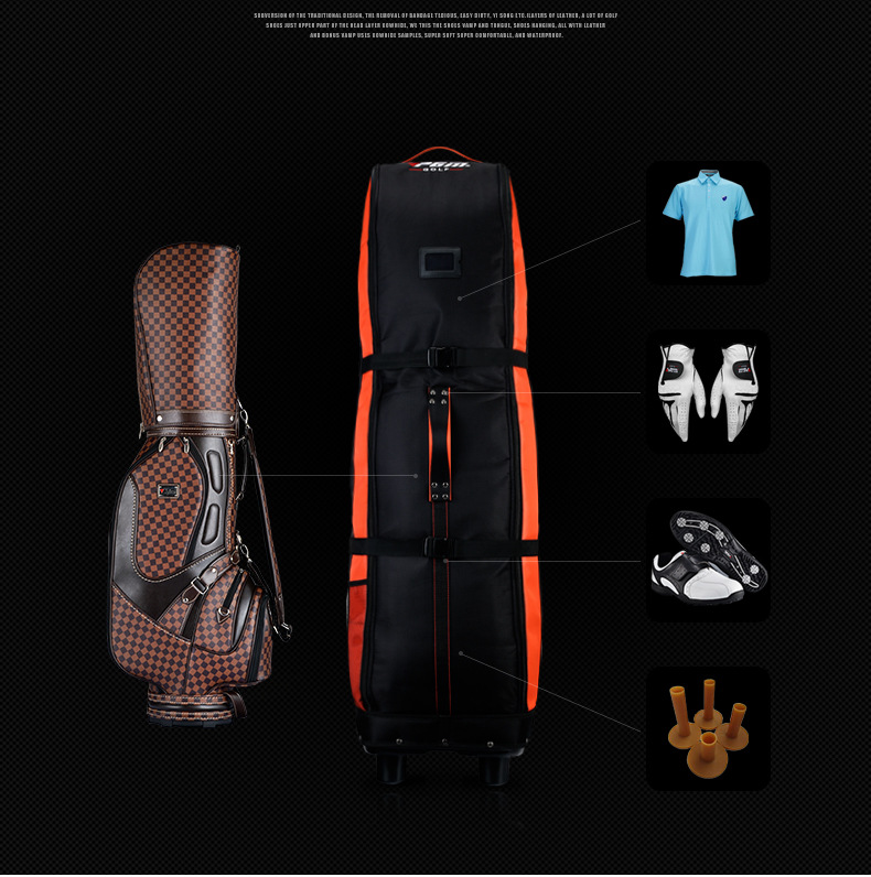 PGM Golf Travel Bag with Wheels (4 Colors)